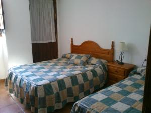 Bubión. Alpujarra Granadina客房内的一张或多张床位