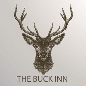 BuckdenThe Buck Inn的一只鹿的图画,上面有胡子和桶