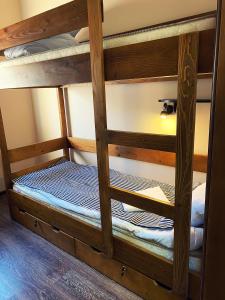 乌日霍罗德Hostel Gulliver的双层床间 - 带两张双层床