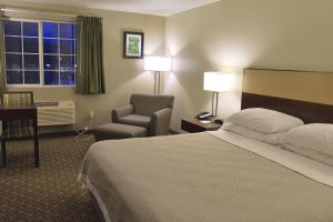 比林斯瑞维尔斯埃吉山顶酒店的酒店的客房 - 带一张床、椅子和窗户