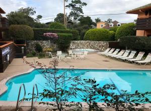 莫纳科度假酒店内部或周边泳池景观