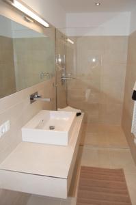 基茨比厄尔WS公寓的浴室配有白色水槽和淋浴。