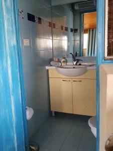 米茨佩·拉蒙Desert Peace的一间带水槽和镜子的浴室