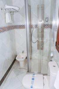 圭哈尔谢拉Vivienda Turistica Arabeluj的带淋浴和卫生间的浴室