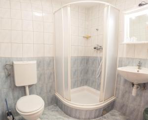 Starše贝诺宾馆的一间带卫生间和水槽的浴室