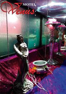 贾拉普Auto Hotel Venus的站在房间里妇女的雕像