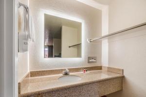 胡尔伯克胡尔伯克豪生国际酒店的一间带水槽和镜子的浴室