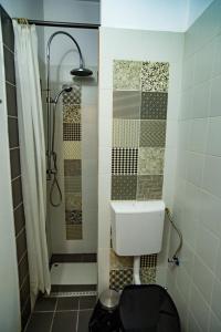 布加勒斯特Cloud 9 Living的一间带卫生间和淋浴的浴室