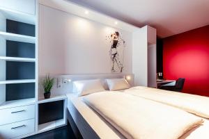 Hotel Athletik Kiel客房内的一张或多张床位