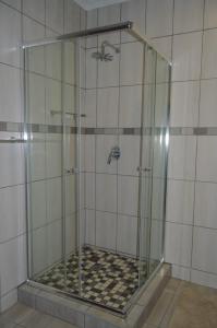 理查兹湾Emangunini Guest house的浴室内带玻璃淋浴间