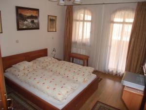 霍尔托巴吉索夫拉格酒店的一间设有床铺的卧室,位于带窗户的房间内