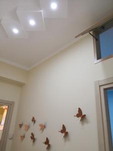 塔兰托Corso Italia 83的墙上有蝴蝶的房间