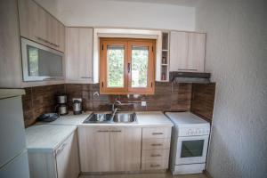 锡蒂亚海湾景公寓的一间带水槽和炉灶的小厨房