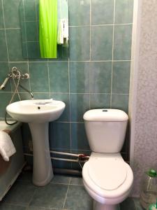 阿尔乔姆斯韦特兰娜酒店的一间带卫生间和水槽的浴室