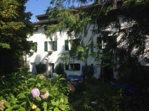 利扎诺-因贝尔韦代雷费多拉别墅公寓的前面有花园的白色房子