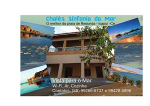 伊卡普伊Chalés Sinfonia do Mar - Vista Paradisíaca的沙马阿玛尔玛码头别墅的传单