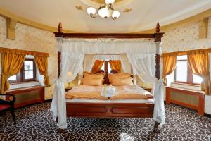 圣哈维尔城堡酒店 - 健康酒店客房内的一张或多张床位