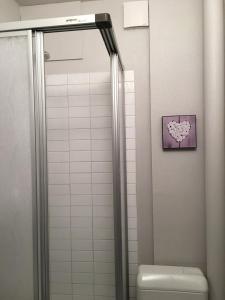德沃吕伊STUDIO 801的带淋浴和卫生间的浴室,享有心景