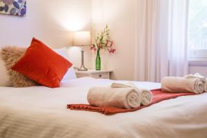 马塔罗度假屋客房内的一张或多张床位