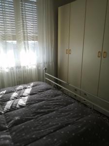阿斯蒂Oasi di tranquillità的一间卧室设有一张床和一个窗口