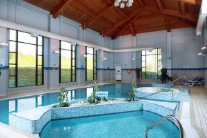 利马瓦迪罗伊公园度假酒店的一个带大型游泳池的室内游泳池