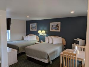 水晶沙汽车旅馆客房内的一张或多张床位