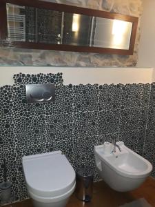 Oronoz-MugaireKuko Hotel - Adults Only的一间带卫生间和水槽的浴室