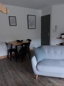 尼奥尔Un Appart en Ville的客厅配有沙发和桌子