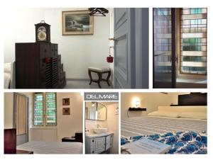 圣玛格丽塔-利古雷Plan Sea Guest House的卧室和房间照片的拼合