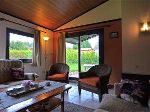 维林根Cosy holiday home in Willingen Usseln with terrace的客厅配有沙发、椅子和桌子