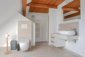 佐尔尼耶戈迪Apartment Krnicar的浴室配有白色卫生间和盥洗盆。