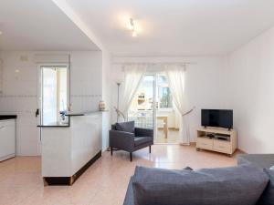 德尼亚Apartment La Rosaleda-3 by Interhome的带沙发和电视的客厅