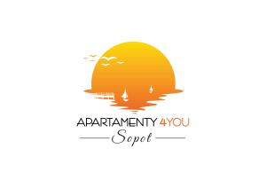 索波特Apartamenty4you - Apartamenty Atlantic的背面太阳的熊的轮廓
