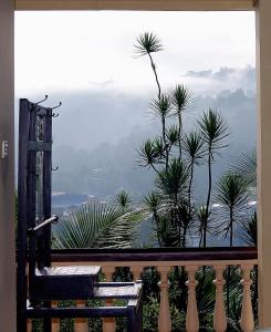 康提常青公寓的阳台享有水景和树景。
