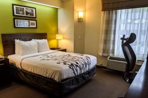 伍德布里奇伍德布里奇司丽普酒店的酒店客房设有床和窗户。