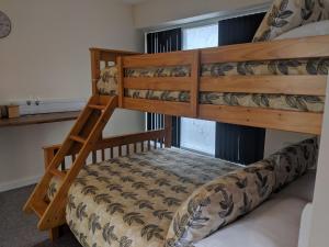 克里敦Barholm Accommodation的一间卧室设有两张双层床和一扇窗户。