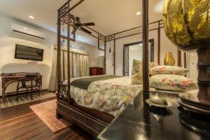 卡萨哈布精品酒店客房内的一张或多张床位