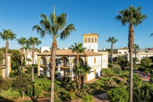 奇克拉纳－德拉弗龙特拉Aldiana Club Andalusien的棕榈树庄园的空中景观