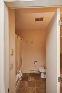 贝塞尔River View Resort的一间带卫生间和淋浴的浴室