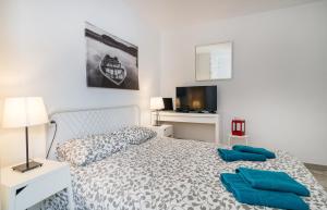 Beautiful apartment stylish village house @ Center Cadaqués客房内的一张或多张床位