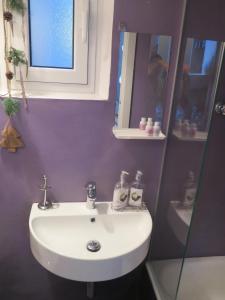 热那亚CAVOUR citra0461的浴室设有白色水槽和镜子