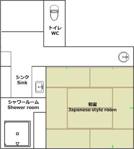 奈良NARAigoto EENA HOUSE的房屋平面图图