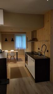 索非亚Red Door Apartment的厨房配有水槽和台面