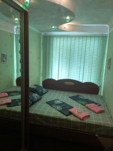 Apartment 2 bed rooms on Lermontova near mall Ukraine客房内的一张或多张床位