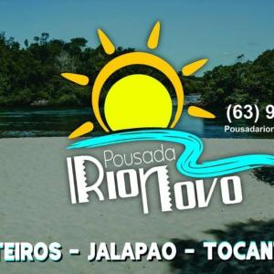 MateirosPousada Rio Novo Jalapão的太阳的度假胜地标志