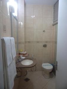 若阿萨巴雅拉瓜酒店 的一间带水槽和卫生间的浴室