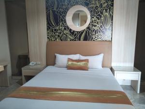格兰罗瑟拉酒店客房内的一张或多张床位