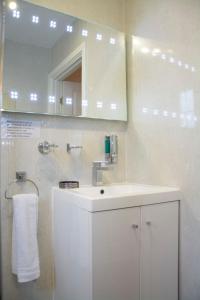 波特里Apartment 4 Pheonix Flats的浴室设有白色水槽和镜子