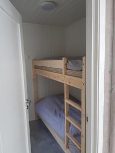 史特林Stryn Fjord Lodge Faleide 130的一间小客房内配有双层床的卧室