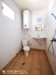 卡姆基亚Letovishte Romantika的一间带卫生间和水槽的浴室